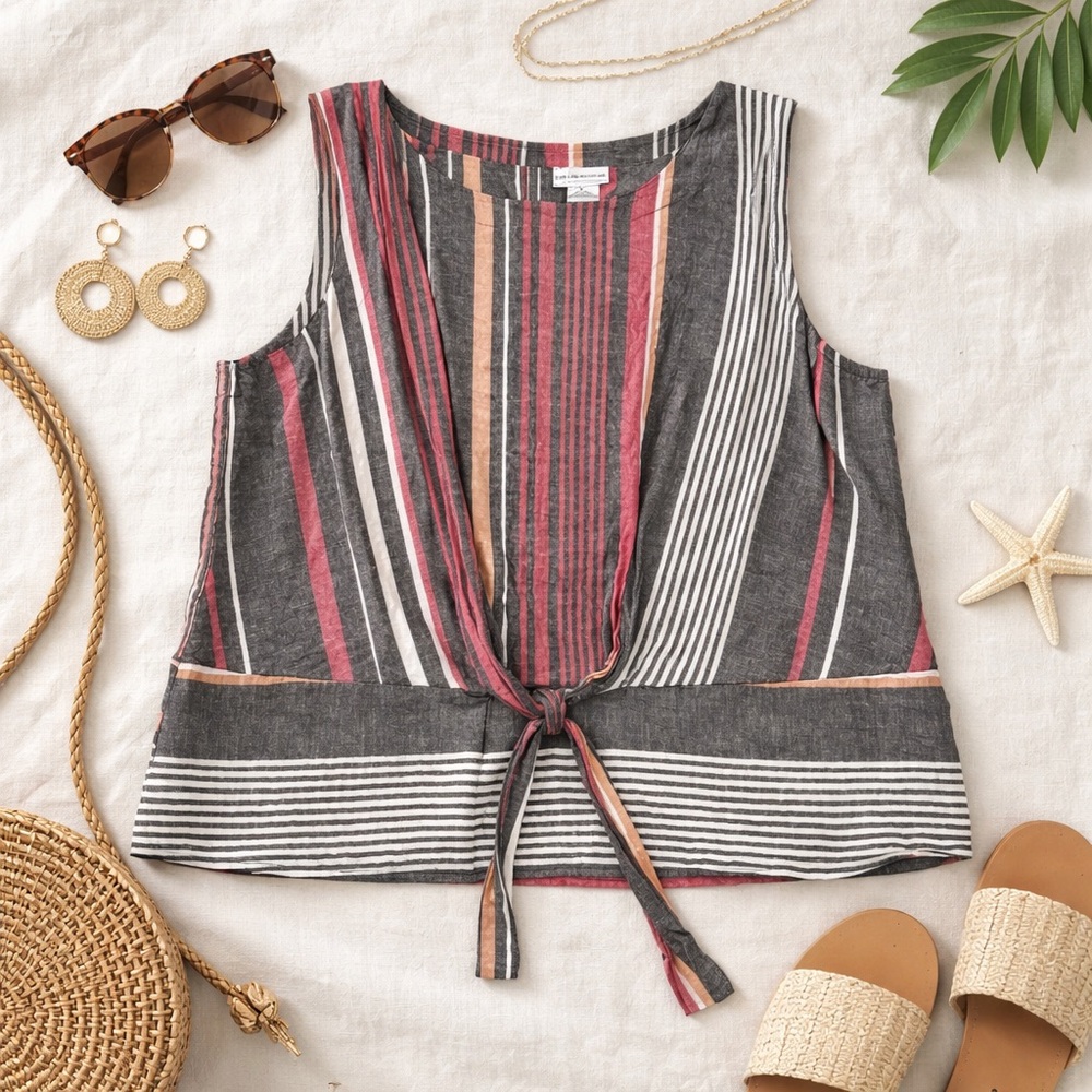 Liz Claiborne Linen Coastal Quiet Luxury Resortwear